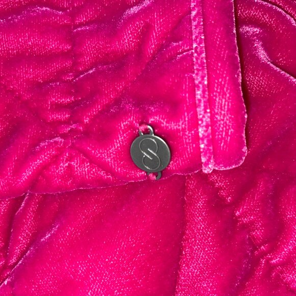Calia by Carrie Underwood Women's L Velour Quilted Jacket Full Zip Raspberry Ice - Picture 7 of 16
